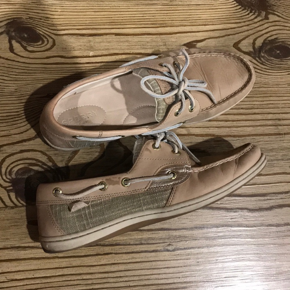 Sperry Koifish Metallic Linen- Size 8.5